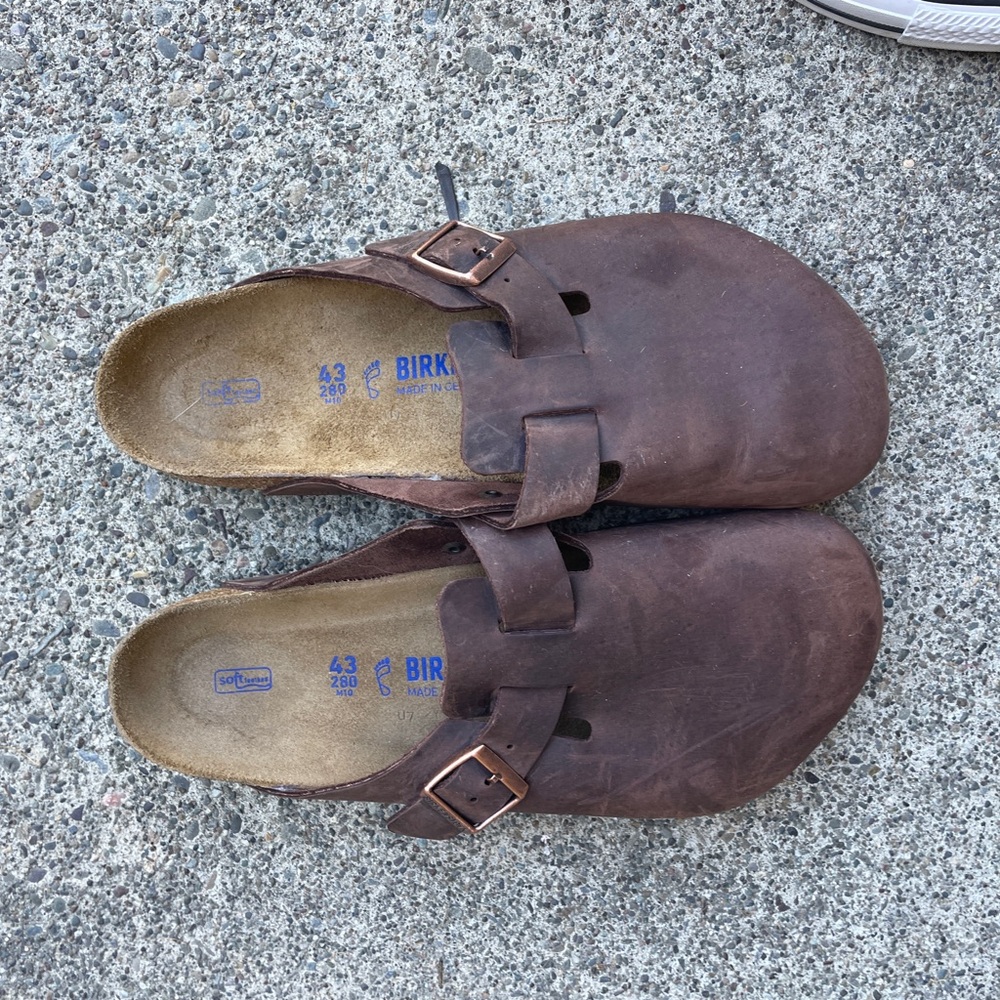 Birkenstock Boston in Habana size 43, regular width